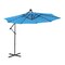 10 Feet Patio Solar Powered Cantilever Umbrella with Tilting System